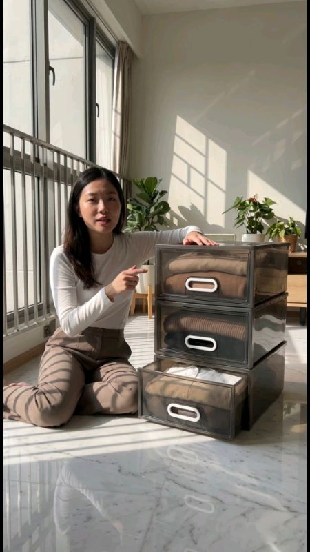 CityLife Stackable Storage Drawer #StorageDrawer #StackableStorage #OrganizerBox #ClosetOrganizer #StorageCabinet #HomeStorage #PlasticDrawer #Wardro