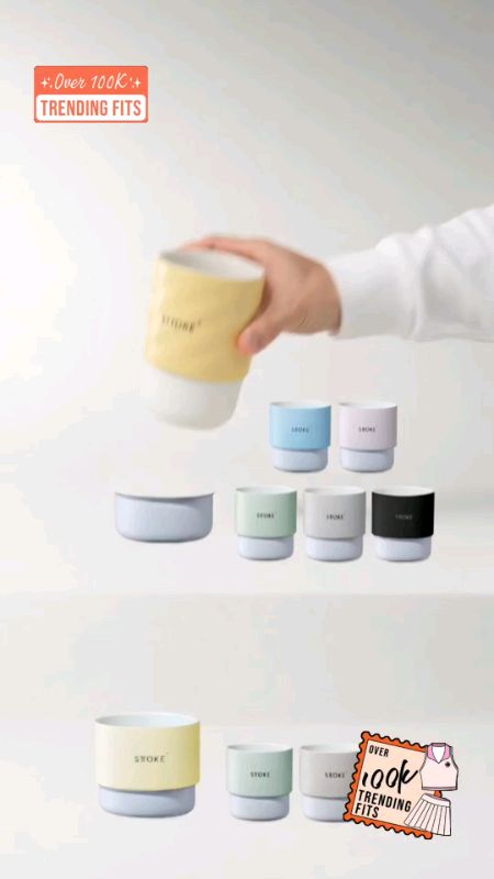 STTOKE Home Swirl Ceramic Insulated Cup | Home Collection #STTOKECup #STTOKEHome #CeramicCup #InsulatedCup #CoffeeCup #shopeepromo #shopee