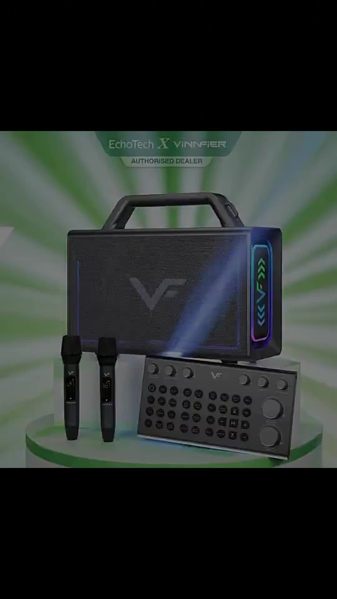 VINNFIER Tango XT9000 MAX250W Karaoke Portable Bluetooth Speaker with Sound card Mixer... ✨ #table #furniture #home #trending #shopeesg #shopeesgvideo