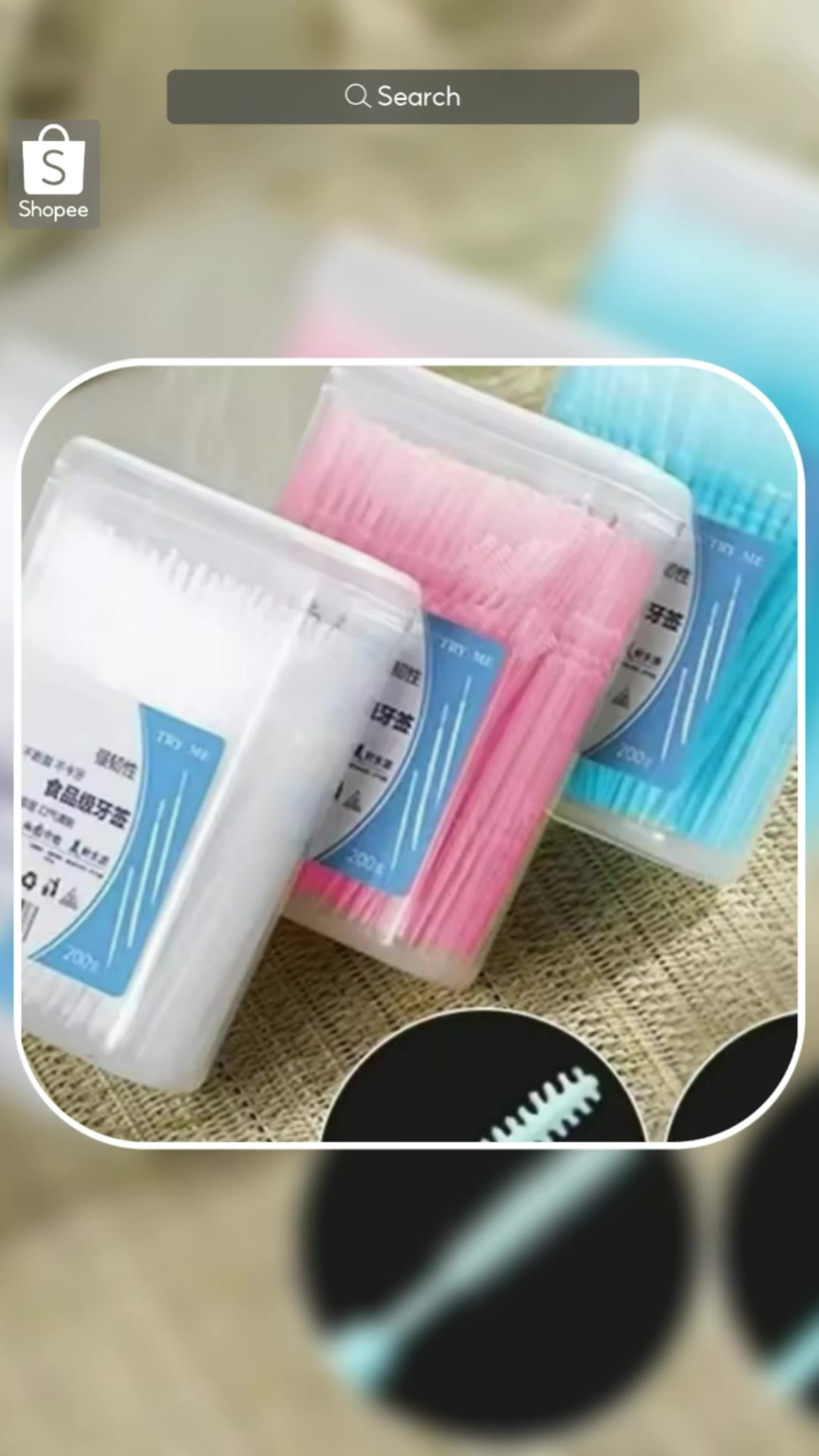 CHIHIRO 200Pieces/Box Disposable Flosser, Double Head Portable Toothpick, Ultra Fine Teeth Care Sticks Oral Cleaning